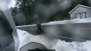 Snowmobiling the AdirondacksHigh peaks wilderness area towards Ticonderoga [upl. by Nnaihs138]