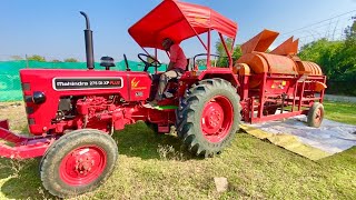 New Paddy Thresher Trying on Mahindra 275 DI XP Plus Tractor [upl. by Selim]