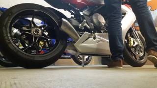 MV Agusta F3 675 HP Corse Exhaust with db killer and without db killer [upl. by Niram]