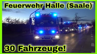 🚒Fachdienste FEUERWEHR HALLE SAALE🚒Kolonnenfahrt🚨 [upl. by Schenck]