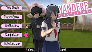 Customization Concepts for Yandere Chan and Senpai  For the creativity of Players  YanSim [upl. by Drofnas]