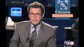 Tg5 edizione straordinaria 19 luglio 1992 annuncio morte Paolo Borsellino [upl. by Alaet]