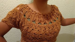 Tutorial de Blusa a Crochet Paso a Paso Facil y Rapido 2 [upl. by Fishback398]