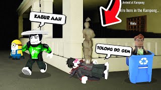 TRIO KOCAK PULANG KAMPUNG TAPI MALAH KETEMU POCONG DI ROBLOX [upl. by Yltnerb397]