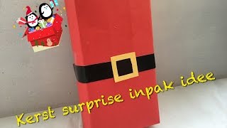 DIY KERST SURPRISE INPAK IDEE EENVOUDING KNUTSELEN  Diy amp life Mama  Nederlands [upl. by Askari]