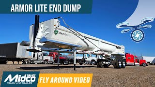 End Dump Trailer  Armor Lite Steel Half Round [upl. by Ennaeed]