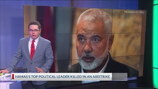 Hamas leader Ismail Haniyeh assassinated in Tehran Iran says [upl. by Adnorrehs]