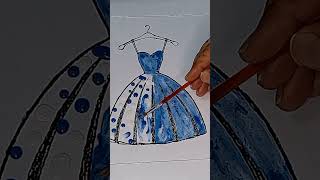 What color do mixed dresses make   Dress color mixing ✨🖌️🎨💯 drawing satisfying shorts [upl. by Fredkin39]