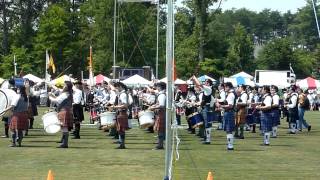 2012 Greenville Scottish Games Bagpipe Bands Entrance [upl. by Iliak]