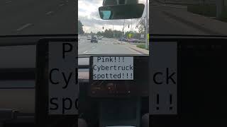 Pink Tesla Cybertruck spotted [upl. by Juliana295]