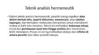 SESI 17 MEP Teknik Analisis Kualitatif 2 [upl. by Jedd]