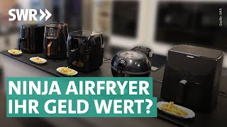 Heißluftfritteusen im Test Ninja Tefal Cosori Lidl amp Philips I Marktcheck SWR [upl. by Bosson291]