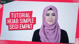 Tutorial Hijab Simple Segi Empat [upl. by Heddie]