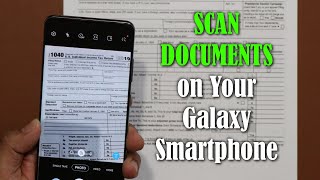 BuiltIn DOCUMENT SCANNER for your Samsung Galaxy Smartphone S20 Note 10 S10 etc [upl. by Preuss]