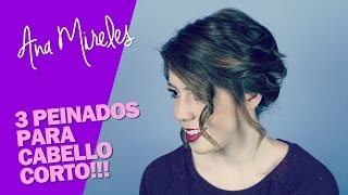 3 peinados para cabello corto  Ana Mireles [upl. by Follansbee668]