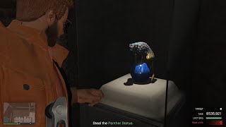 Cayo perico heist  PANTHER statue  gold door glitch  fastest escape  Hard mode EC GTA online [upl. by Lachlan]