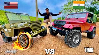 RC Thar Vs RC Wrangler on Water Reservoir Test  Chatpat toy TV [upl. by Zetniuq]