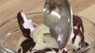 Super Quick Video Tips Make a DIY Chocolate Ice Cream Shell at Home [upl. by Ayotas975]