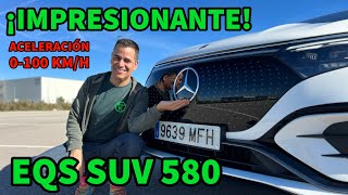 Mercedes EQS SUV 580 PREMIUM ¡IMPRESIONANTE Aceleración y Consumo 120 kmh MOTORK [upl. by Ruenhcs]