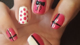 4 Diseños de Uñas Básicos para Principiantes  4 Nail Designs for Beginners [upl. by Oibaf810]