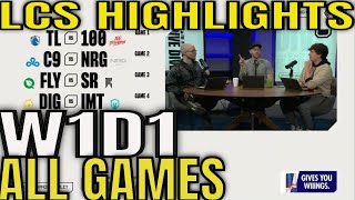 LCS Highlights Week 1 Day 1 ALL GAMES  LCS Spring 2023 W1D1 [upl. by Irtemed511]