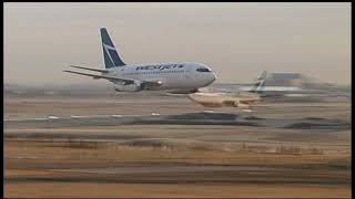 westjet 737 200 fly by video [upl. by Anees]