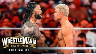 FULL MATCH  Roman Reigns vs Cody Rhodes — WWE Universal Championship Match WrestleMania 39 Sunday [upl. by Loriner]