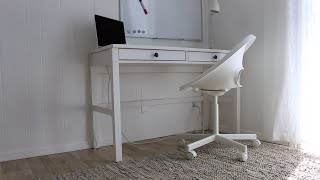 How to Assemble Hemnes Desk with 2 drawers  Satisfying video TimeLapse [upl. by Spanjian]