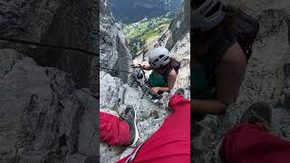 Is this one of the best via ferrata in Europe  Klettersteig Daubenhorn [upl. by Moorish563]