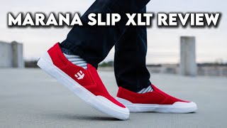 Durable SlipOn Skate Shoes  Etnies Marana Slip XLT Review [upl. by Nemaj]