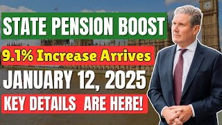 State Pension Boost 91 Increase Arrives on January 12 2025 –Watch video for full detail [upl. by Adena]