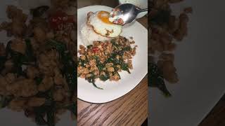 Homemade Pad Kra Pao Easy and delicious food [upl. by Gwendolyn]