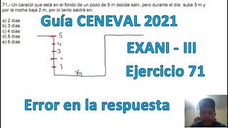 EXANI III 2021 Pensamiento Matemático Ejercicio 71 [upl. by Ertha393]