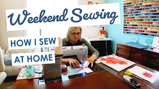 WATCH ME SEW ✨ What I Sewed this Weekend ✨ Sewing at Home TIME LAPSE ⏰ [upl. by Pierrette]