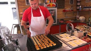 Dutch Street Food  Poffertjes [upl. by Nosrettap]