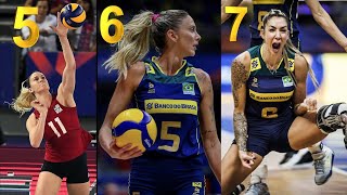 Top 10 women volleyball players in the world in 2024 [upl. by Enaitsirhc]