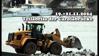 Aktuelles zur Carolabrücke Dresden  Teilabriss Teil 9 19 amp 21112024 [upl. by Htederem48]