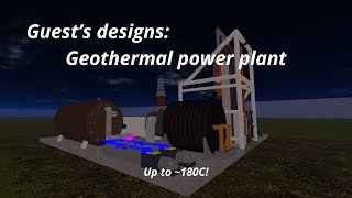 Guests designs Geothermal power plant [upl. by Ivett]