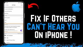 How To Fix If People Cant Hear Me On My iPhone [upl. by Matteo]