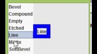 Java Swing example using Border [upl. by Lianna]