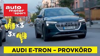 Audi etron Provkörning av Audis bekväma elsuv [upl. by Paluas]