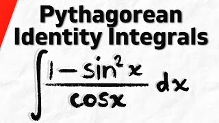 Use Pythagorean Identities to Evaluate Basic Integrals  Calculus 1 Exercises [upl. by Zere]