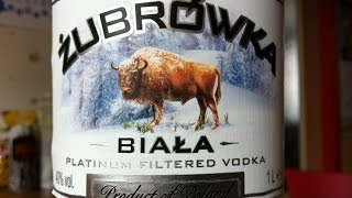 Vodka ZUBROWKA Biala Platinum Filtered Vodka  Produit Polonais [upl. by Ailahtan]