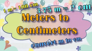 m to cm  Meters to Centimeters  Word Problems  Maths  Grade 3 4  Worksheet style Questions [upl. by Antonietta]