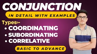 What is Conjunction  Types of Conjunction  Coordinating  Subordinating  Correlative  With Tips [upl. by Negaem]