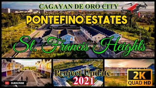 Pontefino Estates St Francis Heights  Cagayan de Oro city Aerial Shots Project UpdateApr 2021 [upl. by Kaycee805]