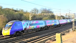 British Railways Class 390 Pendolinos at Speed UK [upl. by Leahcimed894]