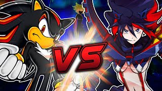 Shadow VS Ryuko Matoi in a DEATH BATTLE FIGHT  Sega Sonic the Hedgehog VS Kill la Kill animation [upl. by Zetes785]