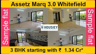 Assetz Marq 30 Model Flat  3 BHK Flat Tour  Assetz Marq Whitefield [upl. by Ladiv338]