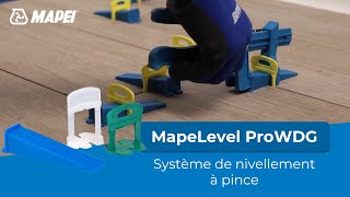 Niveler les carrelages avec un système à cales avec pince  MapeLevel ProWDG [upl. by Nalim]